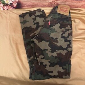 Levi’s 502 Boys Camouflage Jeans Size 14 Regular Adjustable Waist